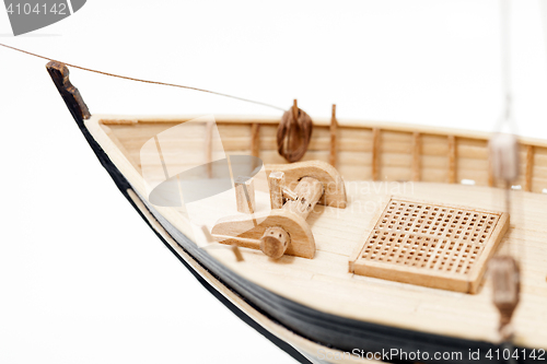 Image of wooden ship model