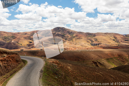 Image of Traditional Madagascar hill landscape