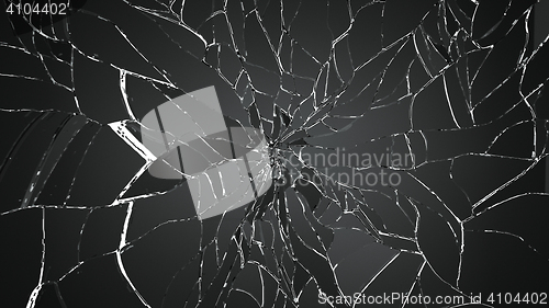 Image of Pieces of destructed Shattered glass