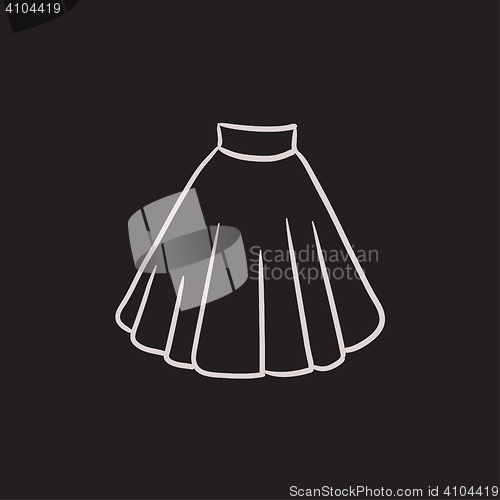 Image of Skirt sketch icon.