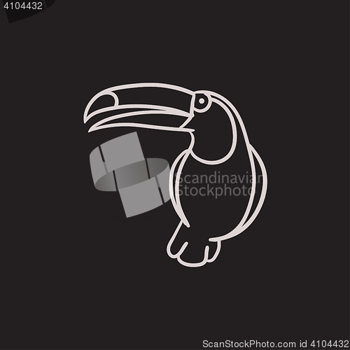 Image of Toucan sketch icon.