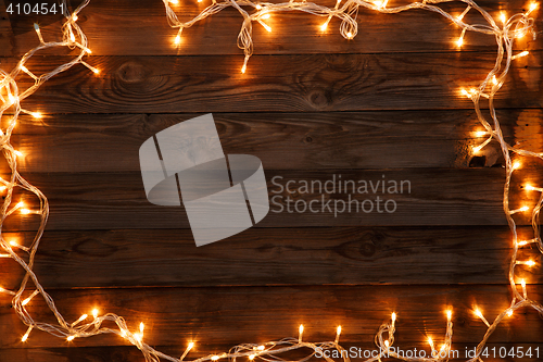 Image of Christmas postcard on empty background