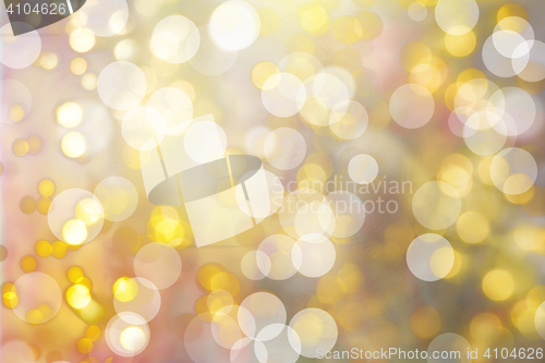 Image of pastel bokeh christmas lights