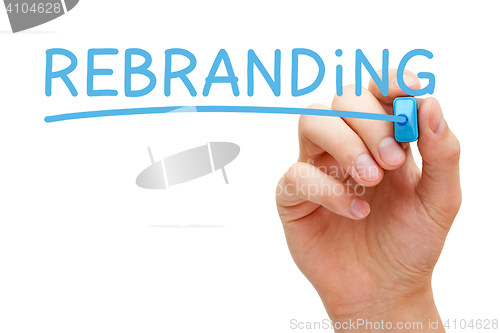 Image of Rebranding Blue Marker
