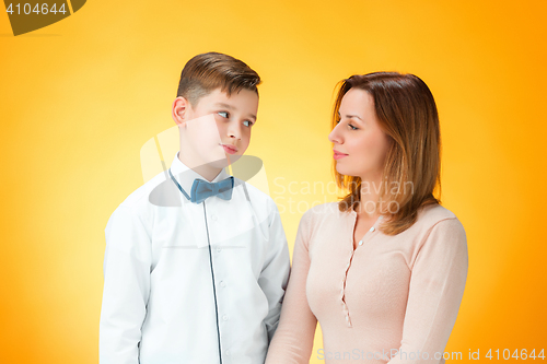 Image of Happy mother and son