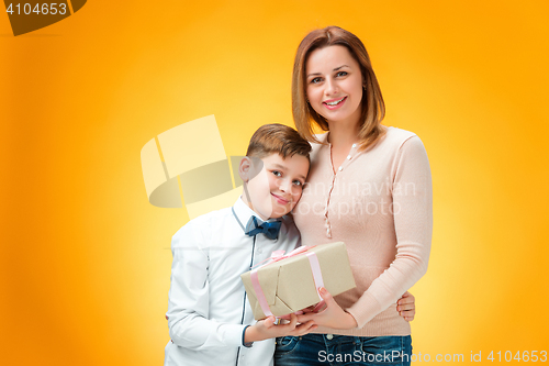 Image of Happy mother and son