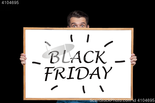 Image of Black Friday sale - holiday shopping concept