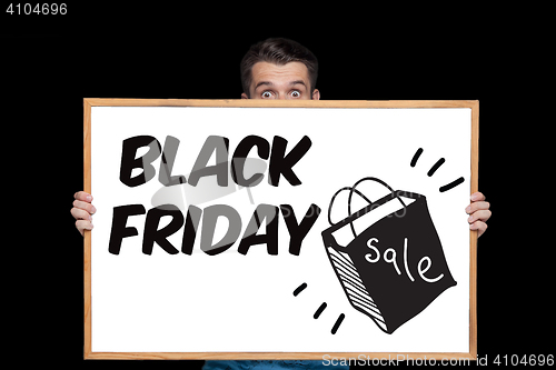 Image of Black Friday sale - holiday shopping concept