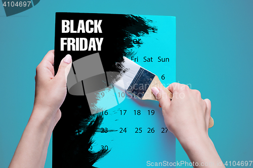 Image of Black Friday sale - holiday shopping concept