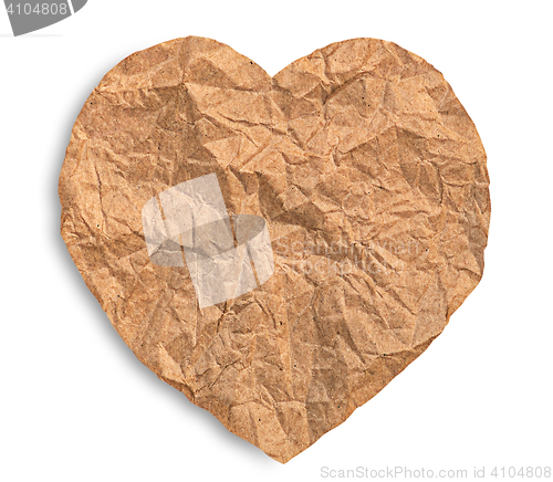 Image of Rumpled paper heart