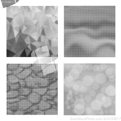 Image of Dots on White Background. Halftone Texture.