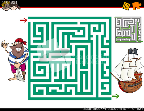 Image of maze activity game