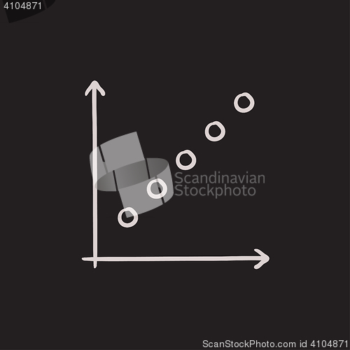 Image of Growth graph sketch icon.