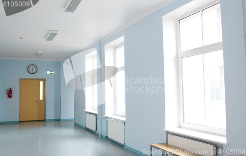 Image of empty school corridor