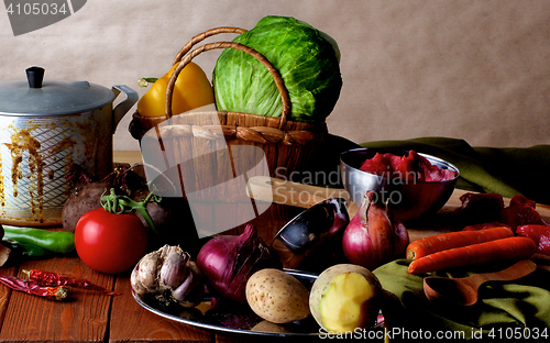 Image of Dutch Cooking Still Life