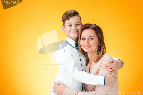 Image of Happy mother and son