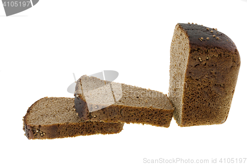 Image of isolated slice of bread