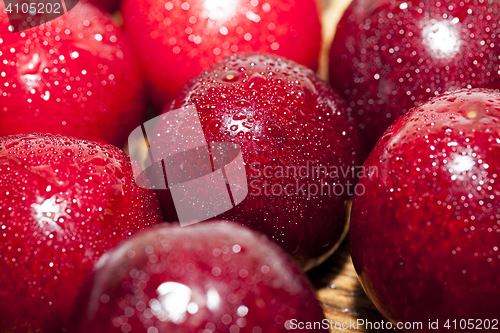 Image of red ripe cherry