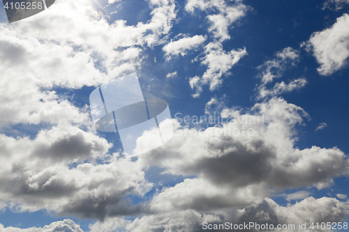 Image of cumulus clouds in the sky