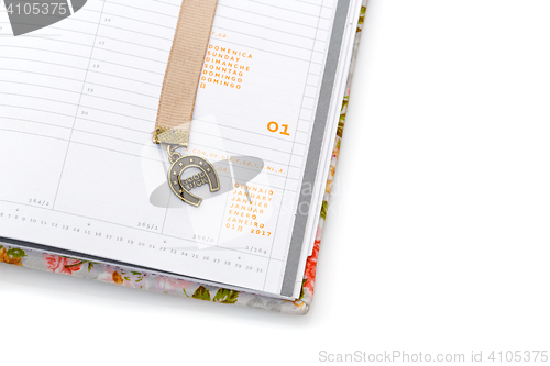 Image of Notebook opened on new year