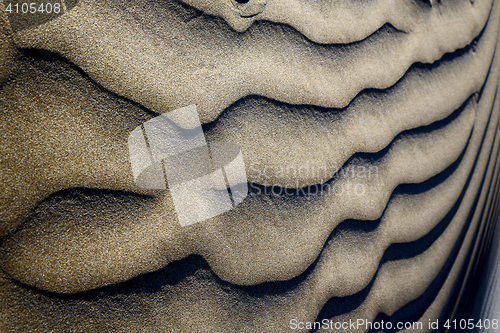 Image of of a  dry sand and the  lanzarote spain