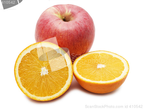 Image of apple and orange