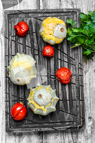 Image of Baked squash with cheese