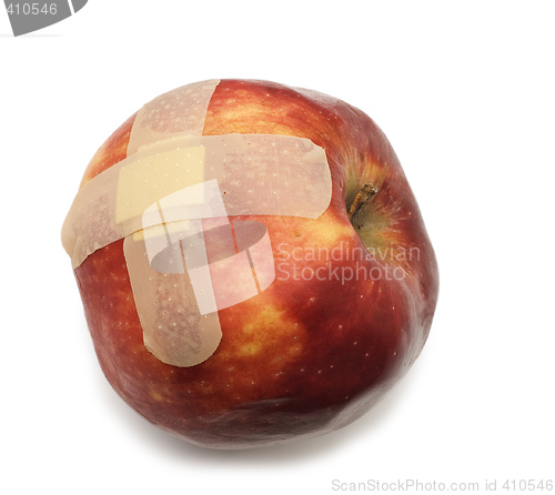 Image of apple with bandaid