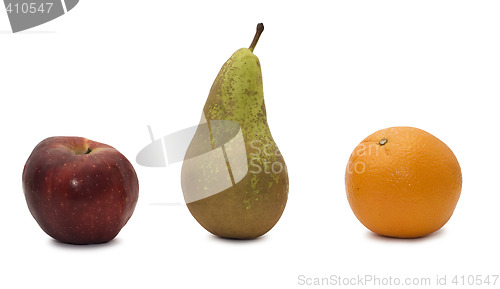 Image of apple, orange and pear