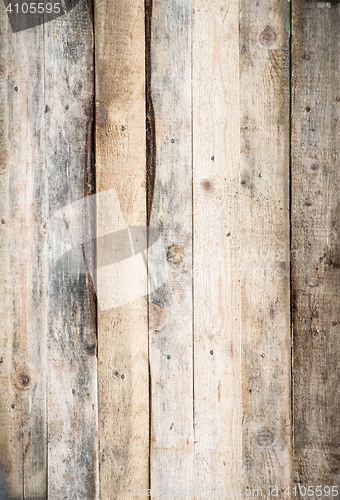 Image of blank wood sign background. rough planks with nails, texture, vertical