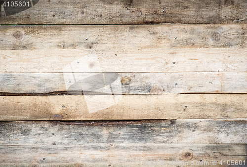Image of blank wood sign background. rough planks with nails, texture