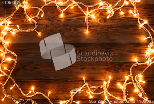 Image of Wooden background for Christmas wishes