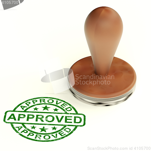 Image of Approved Stamp Shows Quality Excellent Products