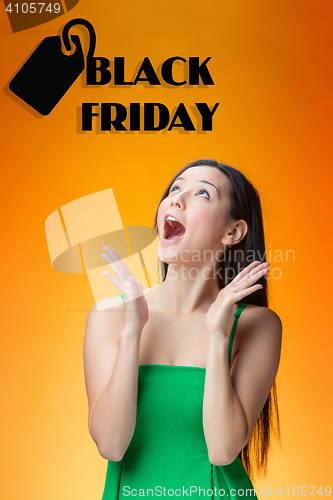 Image of Black Friday sale - holiday shopping concept