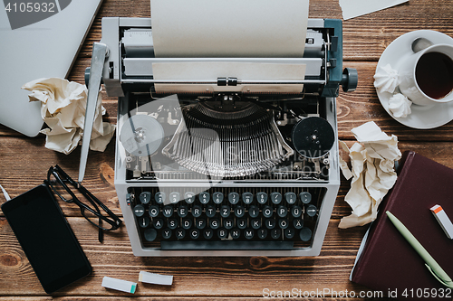 Image of Retro writing machine.