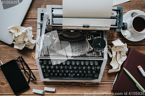 Image of Retro writing machine.