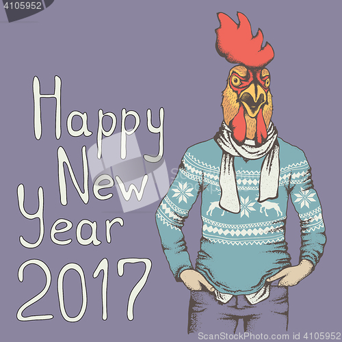 Image of Rooster vector illustration