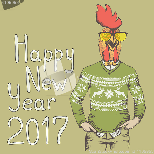 Image of Rooster vector illustration