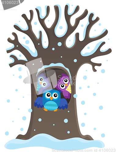 Image of Owl tree theme image 1