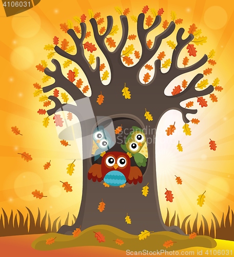 Image of Owl tree theme image 4