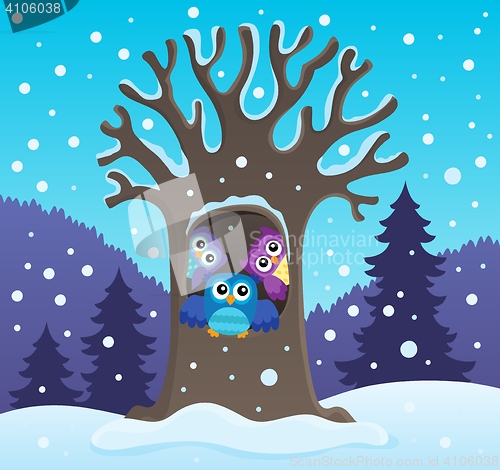 Image of Owl tree theme image 2