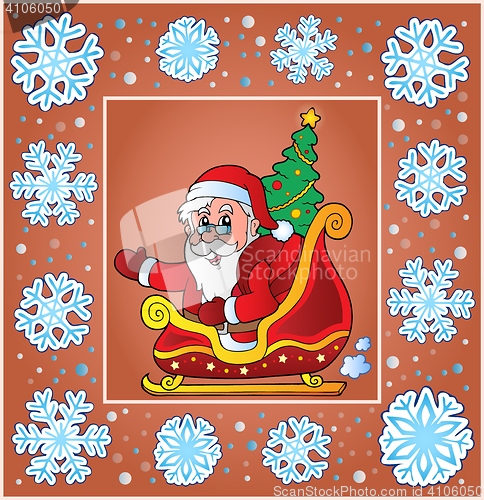 Image of Christmas composition greeting card 8