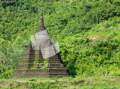 Image of Small pagoda in Mrauk U, Myanmar