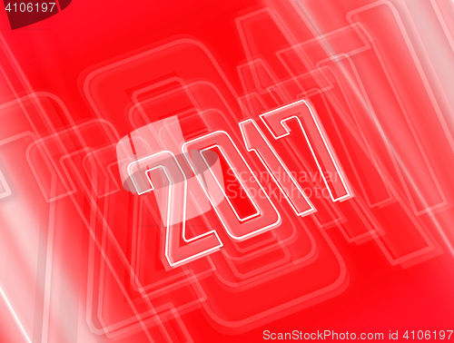 Image of red background with 2017