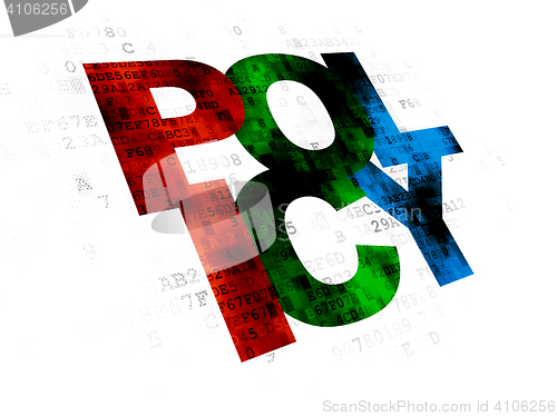 Image of Insurance concept: Policy on Digital background