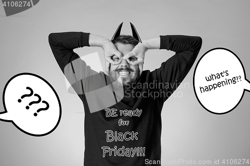 Image of Black Friday sale - holiday shopping concept