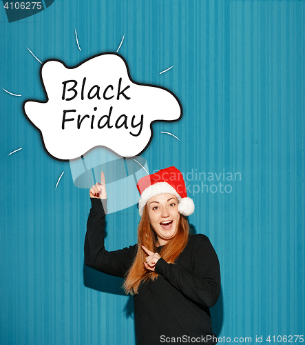 Image of Black Friday sale - holiday shopping concept