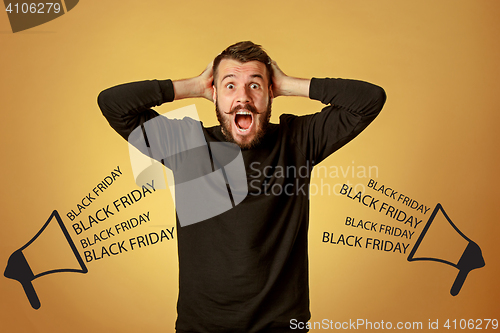 Image of Black Friday sale - holiday shopping concept