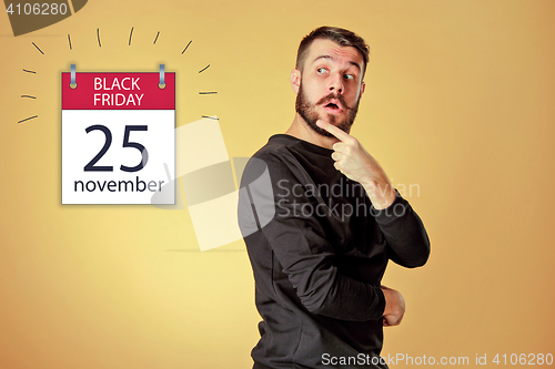 Image of Black Friday sale - holiday shopping concept