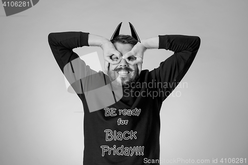 Image of Black Friday sale - holiday shopping concept
